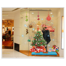 Cheap Merry Christmas Removable Colorful Vinyl Wall Window Sticker